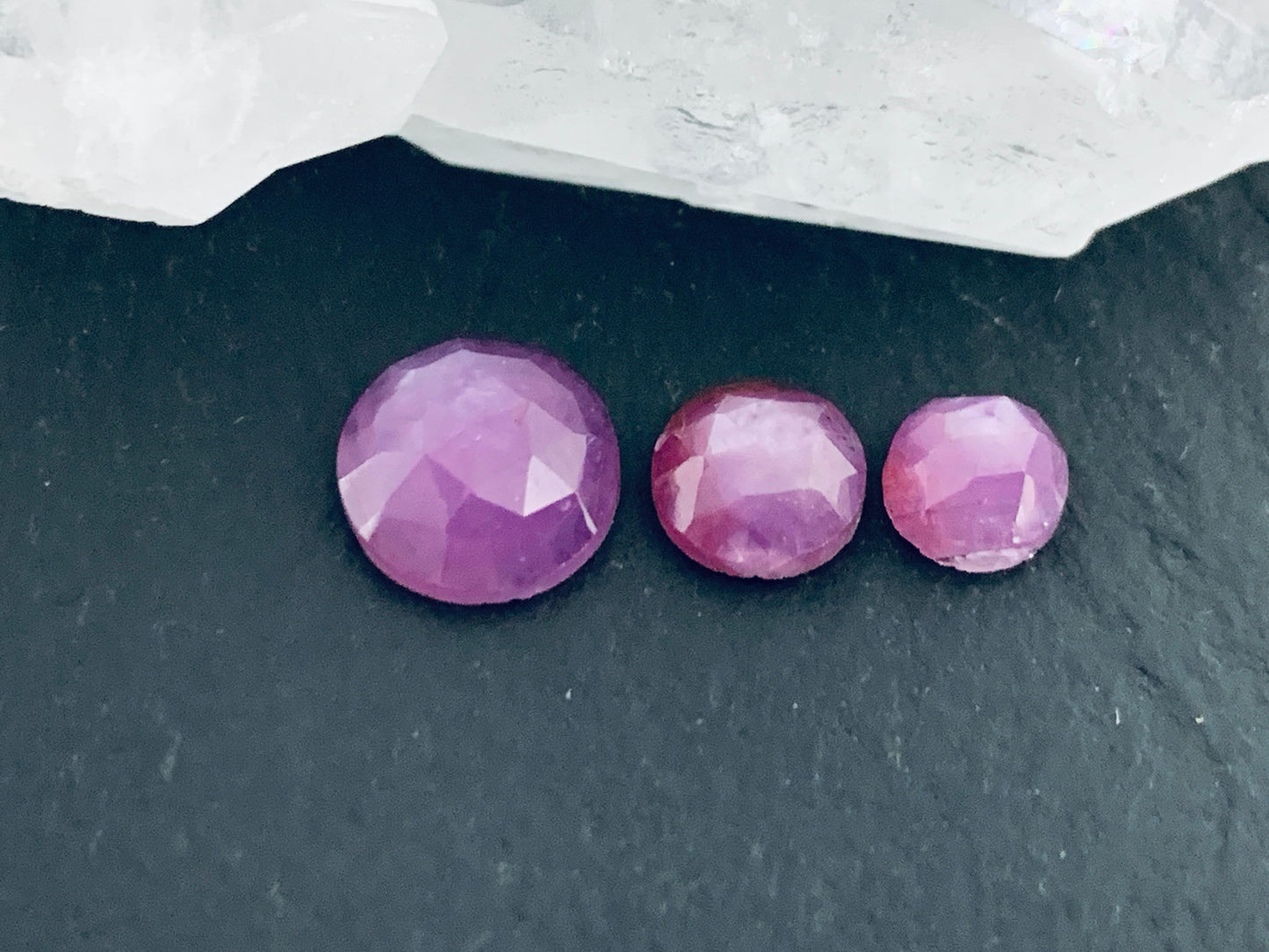 Faceted Silky Star Sapphire round 5mm, 6mm, 8mm cabochon