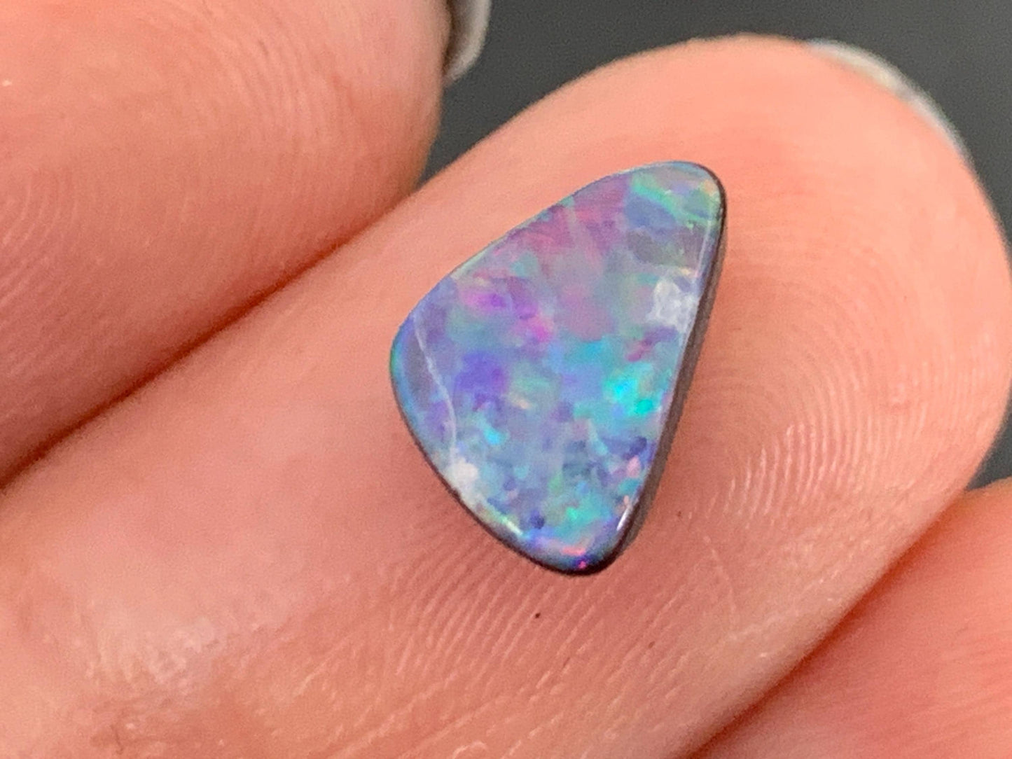 Australian Opal doublet 6x9x3.5mm cabochon