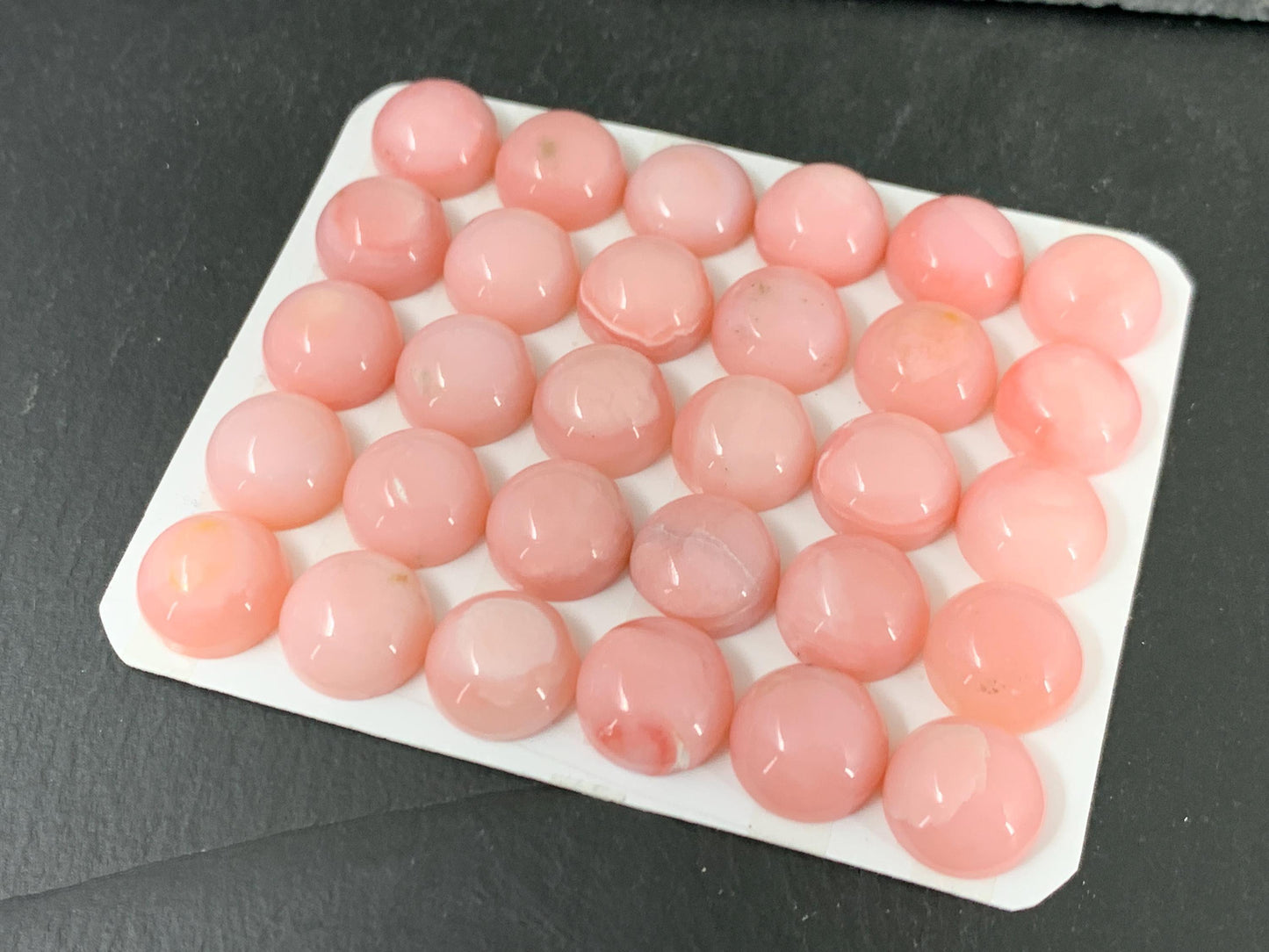 Pink Opal round 12mm cabochon