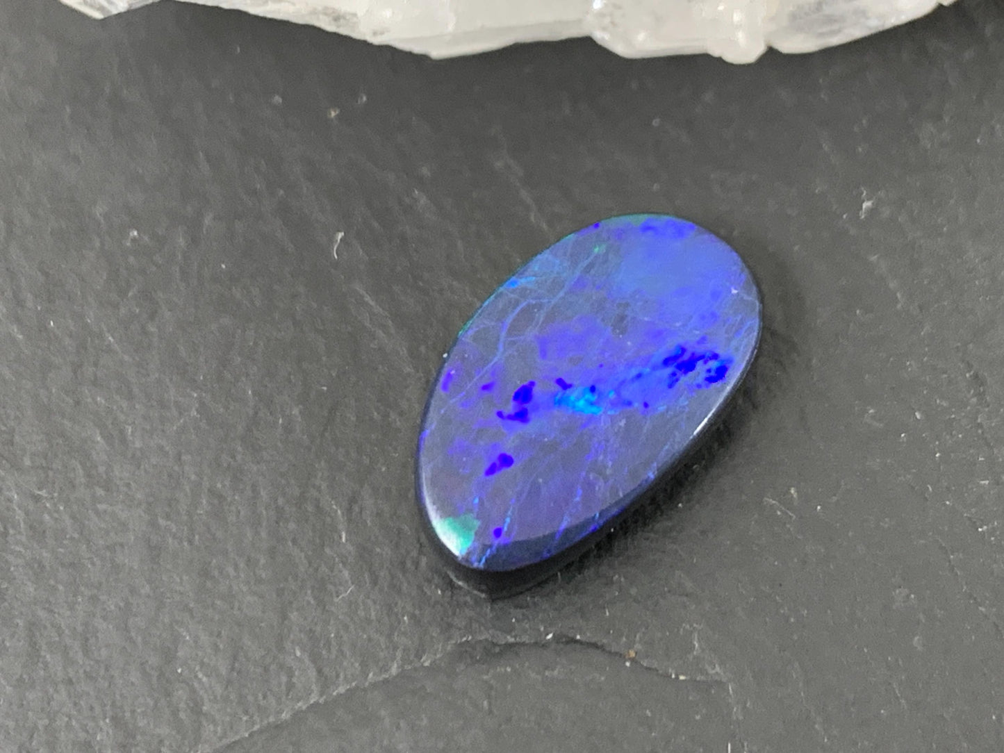 Australian Opal Doublet 8x14x4mm Free Form Cabochon - Natural Gemstone