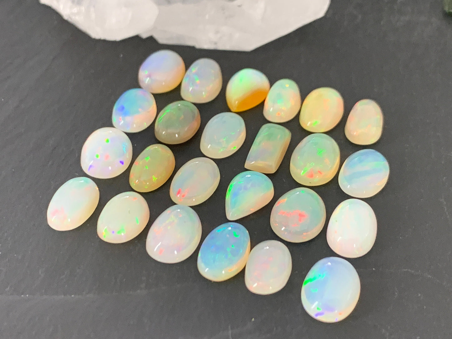 Ethiopian Opal 11mm long cabochon