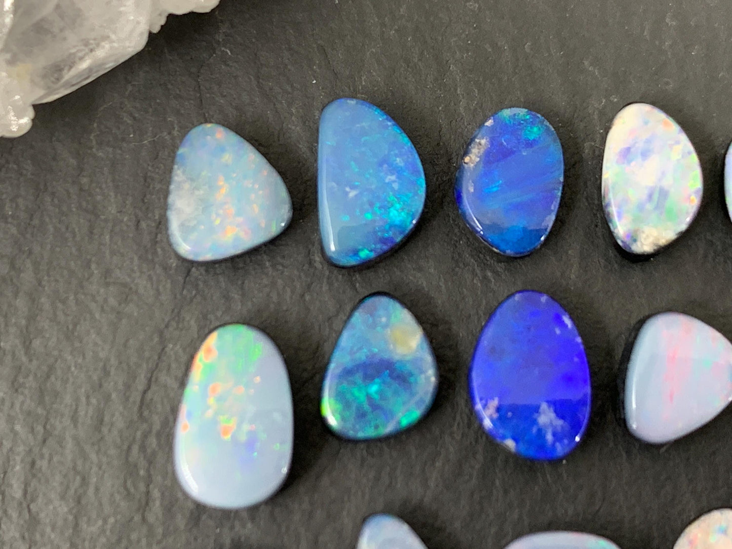 Australian Opal Doublet 6-8mm long cabochon