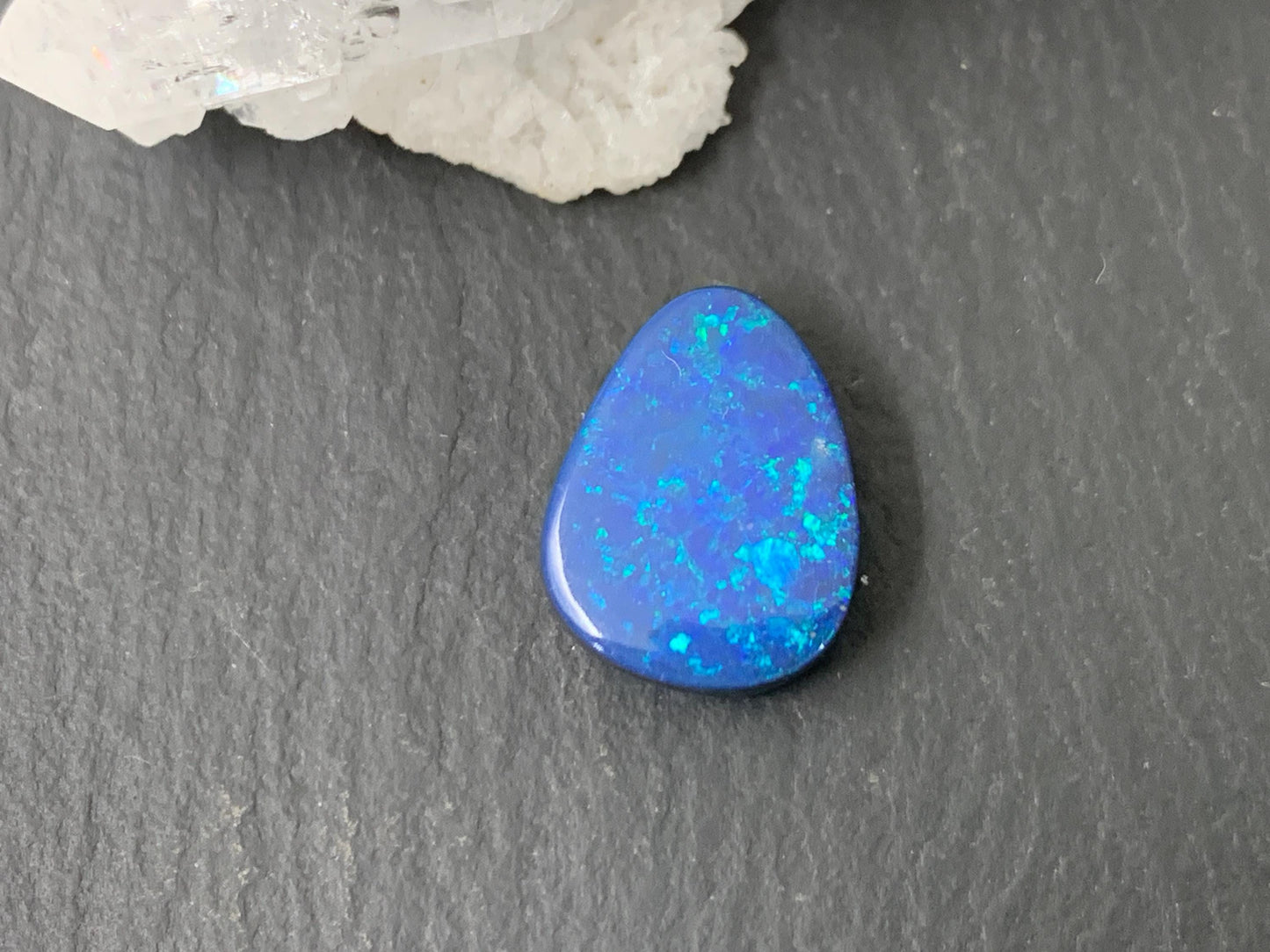 Australian Opal doublet 10x13x4.5mm cabochon