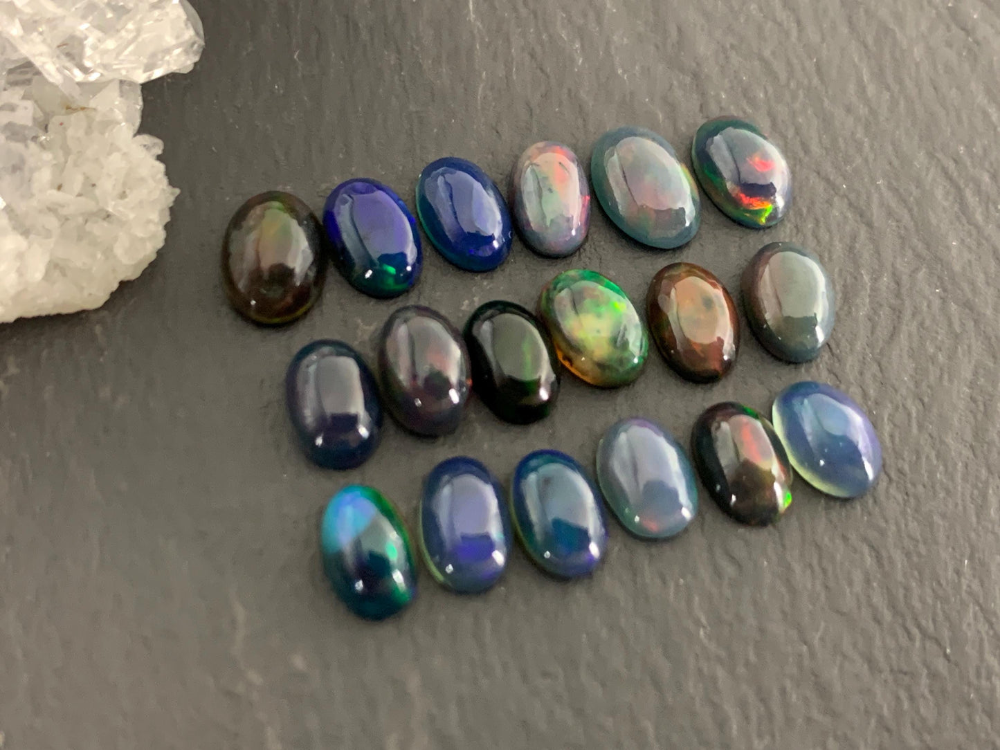 Natural Ethiopian Opal oval 4x6mm cabochon