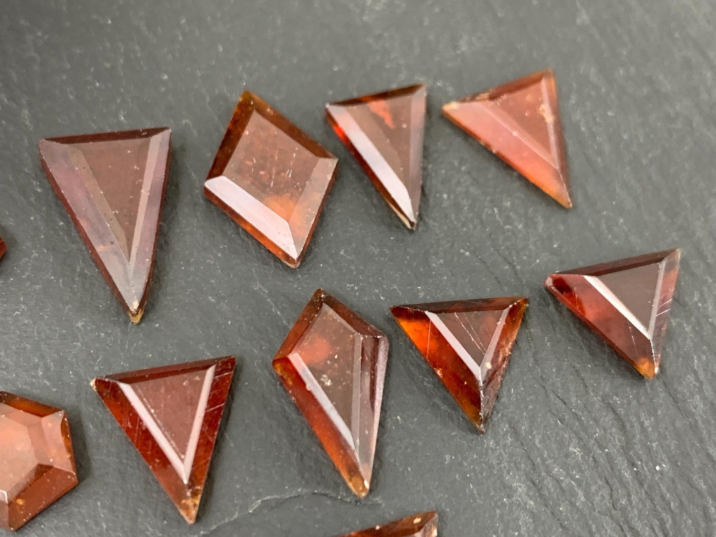 Second quality Hessonite Garnet 10-17mm long cabochon.