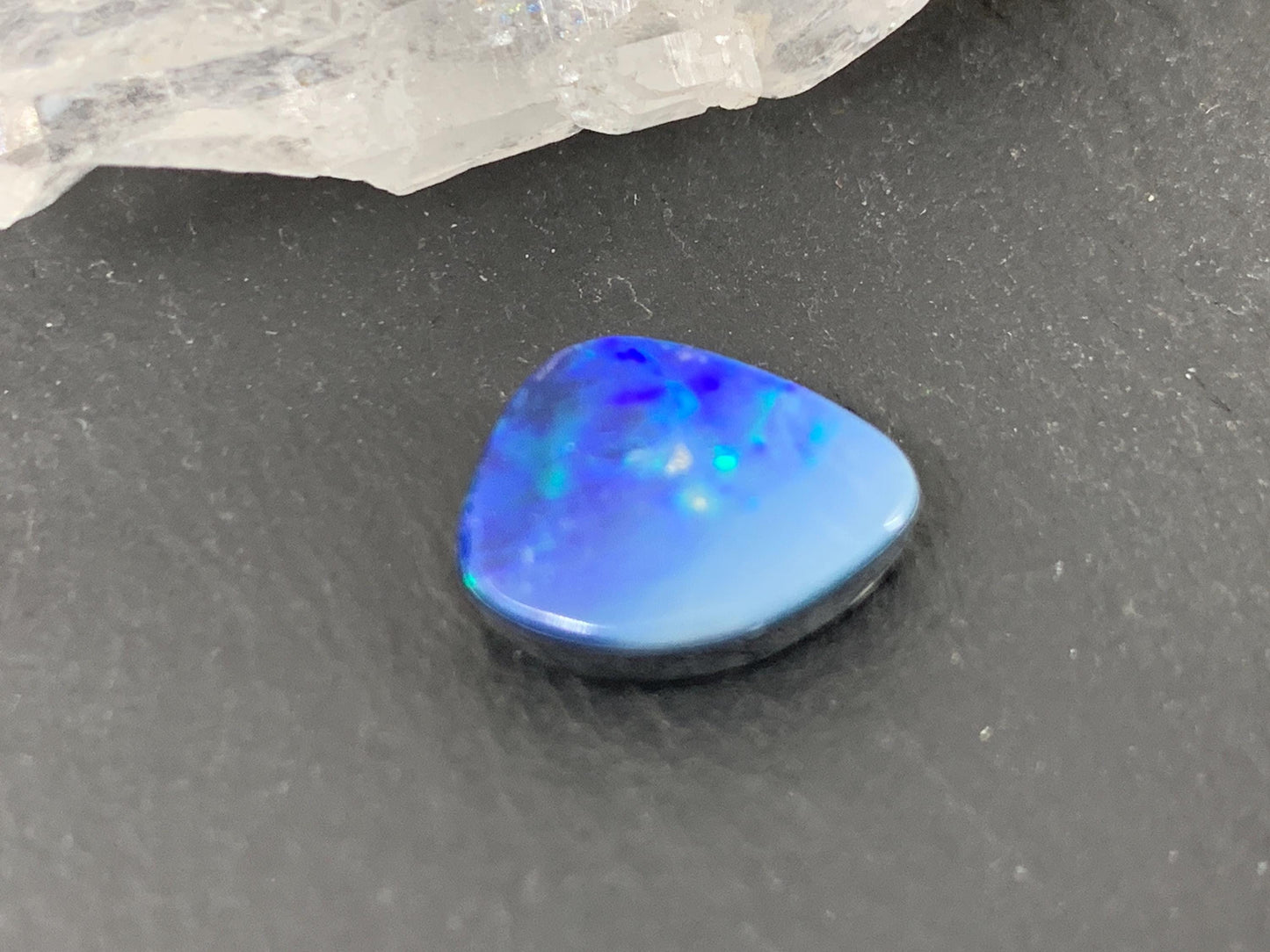 Discounted Australian Opal doublet cabochon 9x12x4mm Free Form Natural Opal Gemstone
