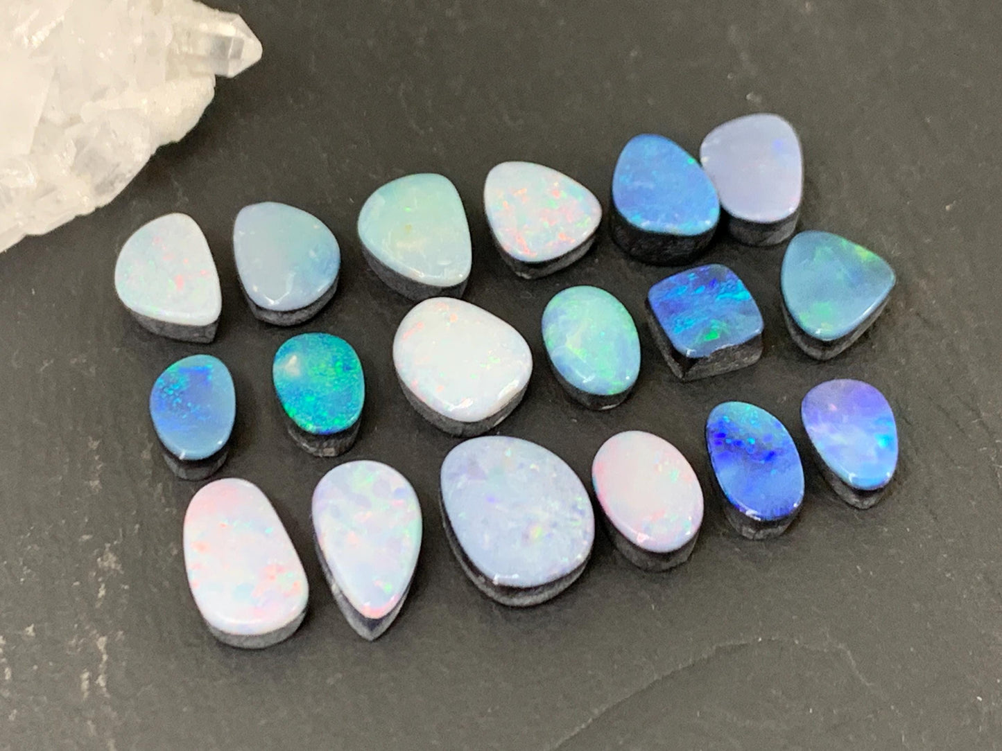 Australian Opal Doublet Free Form Cabochon 7-12mm – Colorful Gemstone Piece