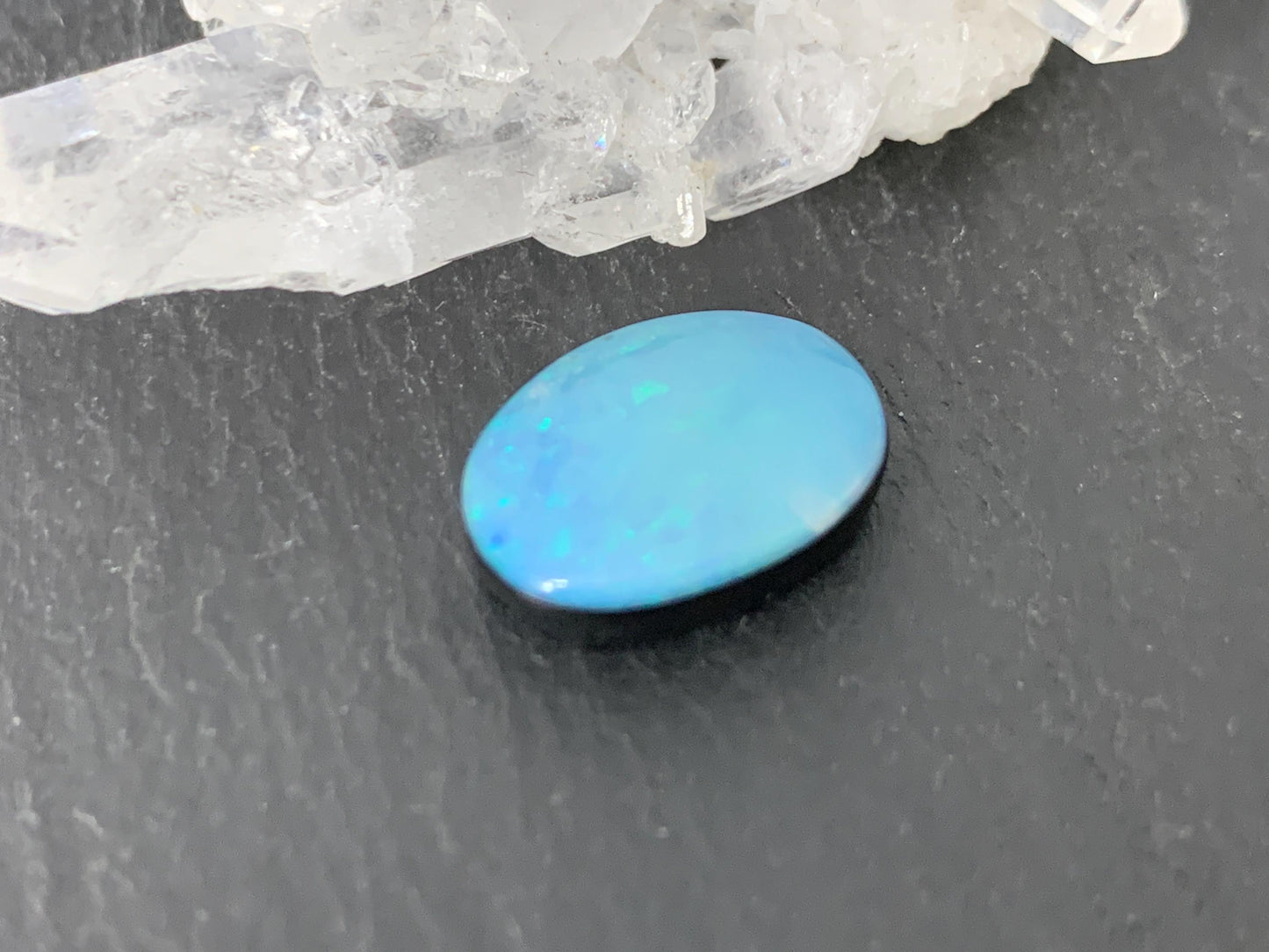 Australian Opal doublet 10x14x4.5mm cabochon