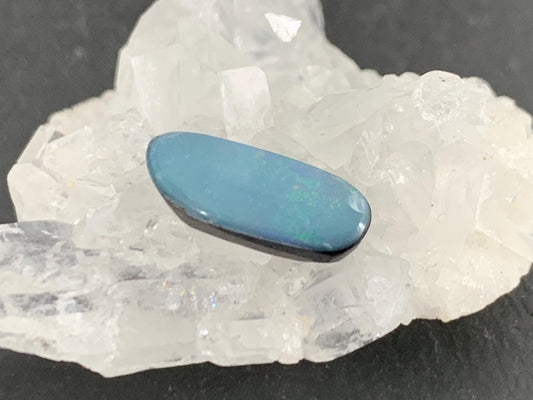Australian Opal doublet 5x12x4mm cabochon