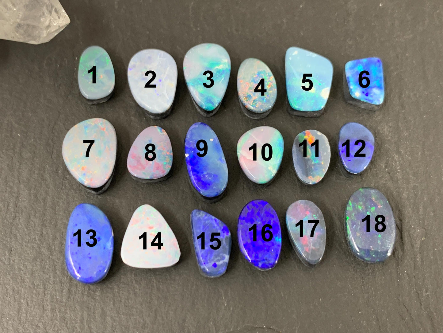 Australian Opal Doublet Free Form Cabochon 8-12mm – Natural Colorful Gemstone