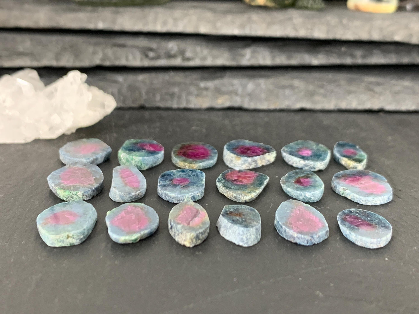 Watermelon Ruby 14mm long slice