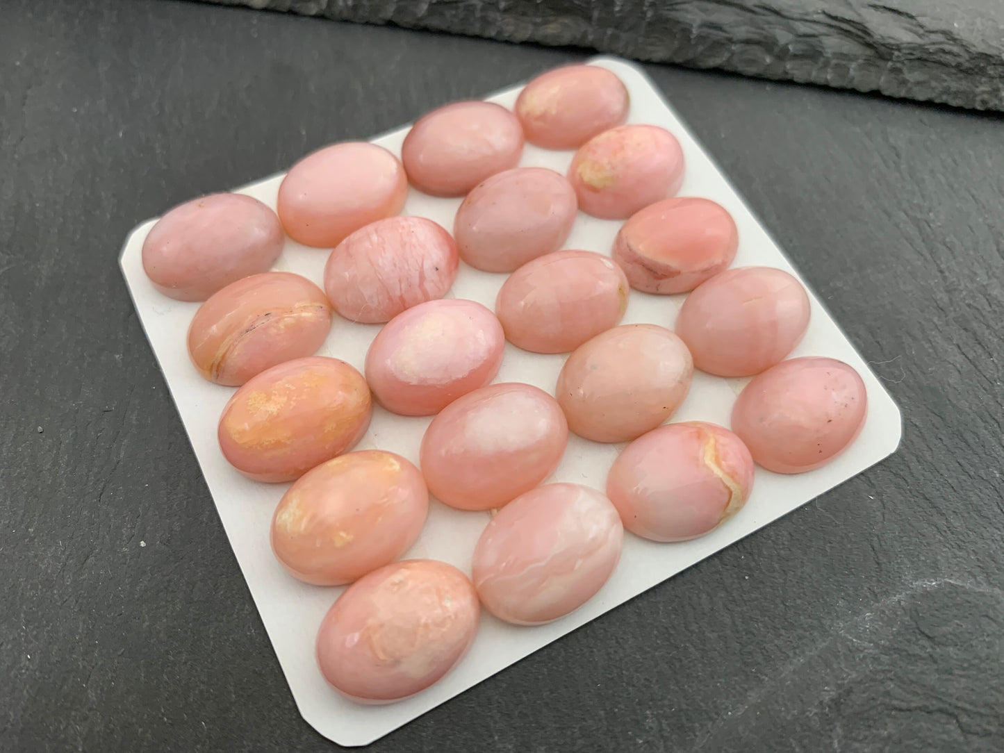 Pink Opal oval 12x16mm cabochon