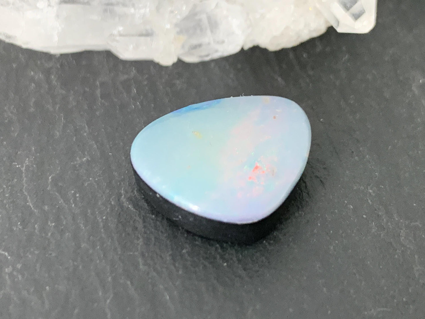 Australian Opal doublet 12x15x5mm cabochon