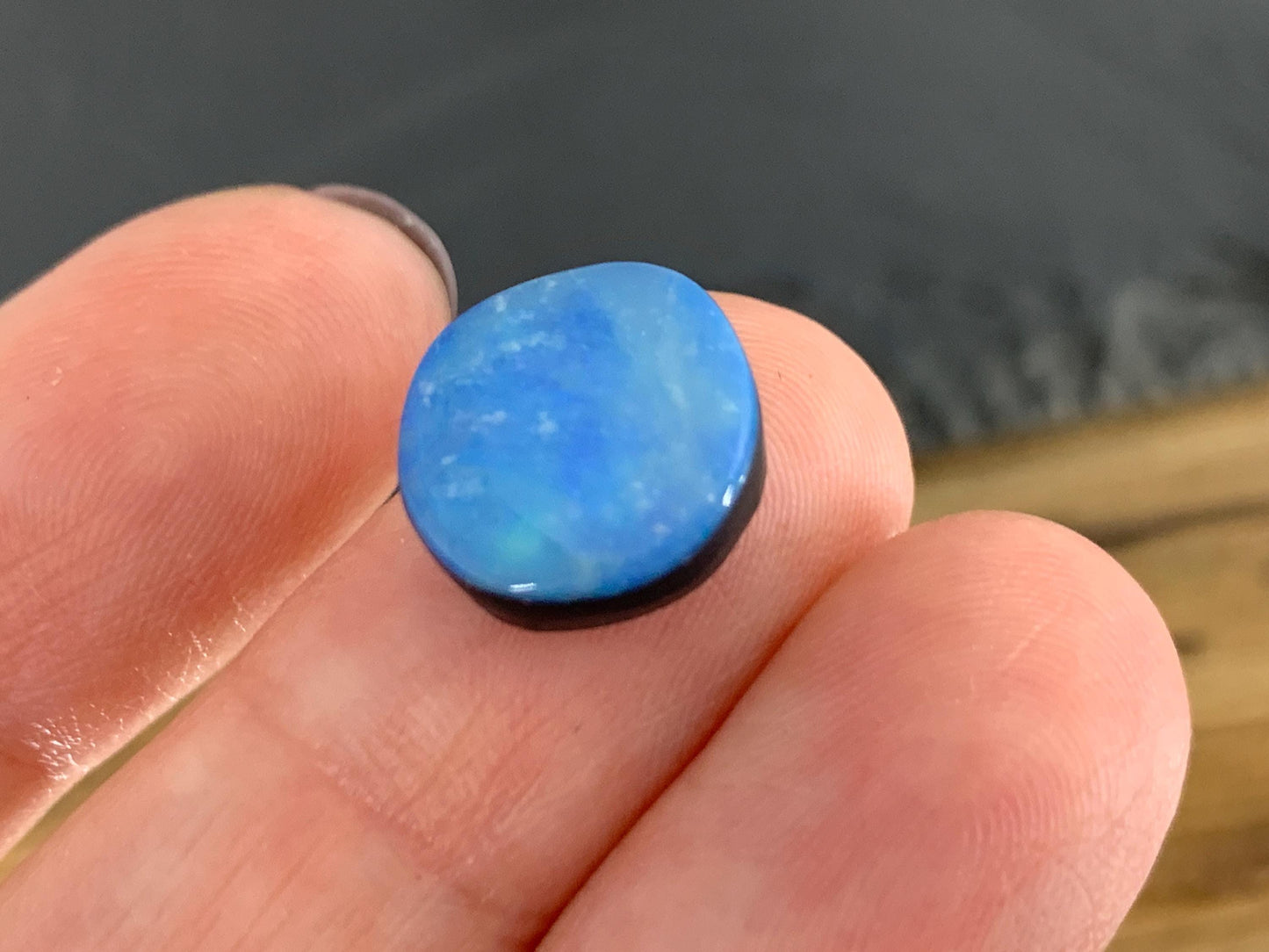 Australian Opal doublet 11x12x5mm cabochon