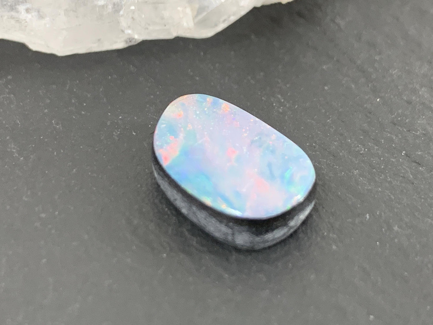 Australian Opal Doublet 10x14.5x4mm Free Form Cabochon Gemstone Jewelry
