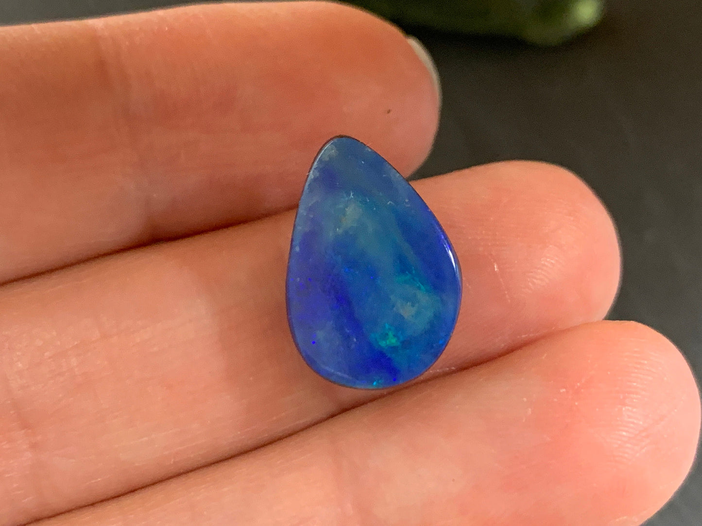 Australian Opal doublet 11x16x5mm cabochon