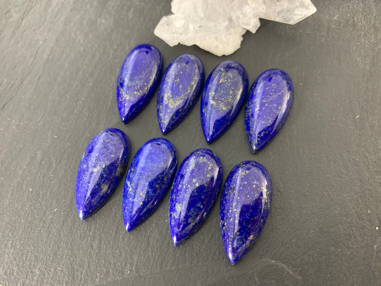 Lapis Lazuli pear 12x25mm cabochon - Calibrated cabochons