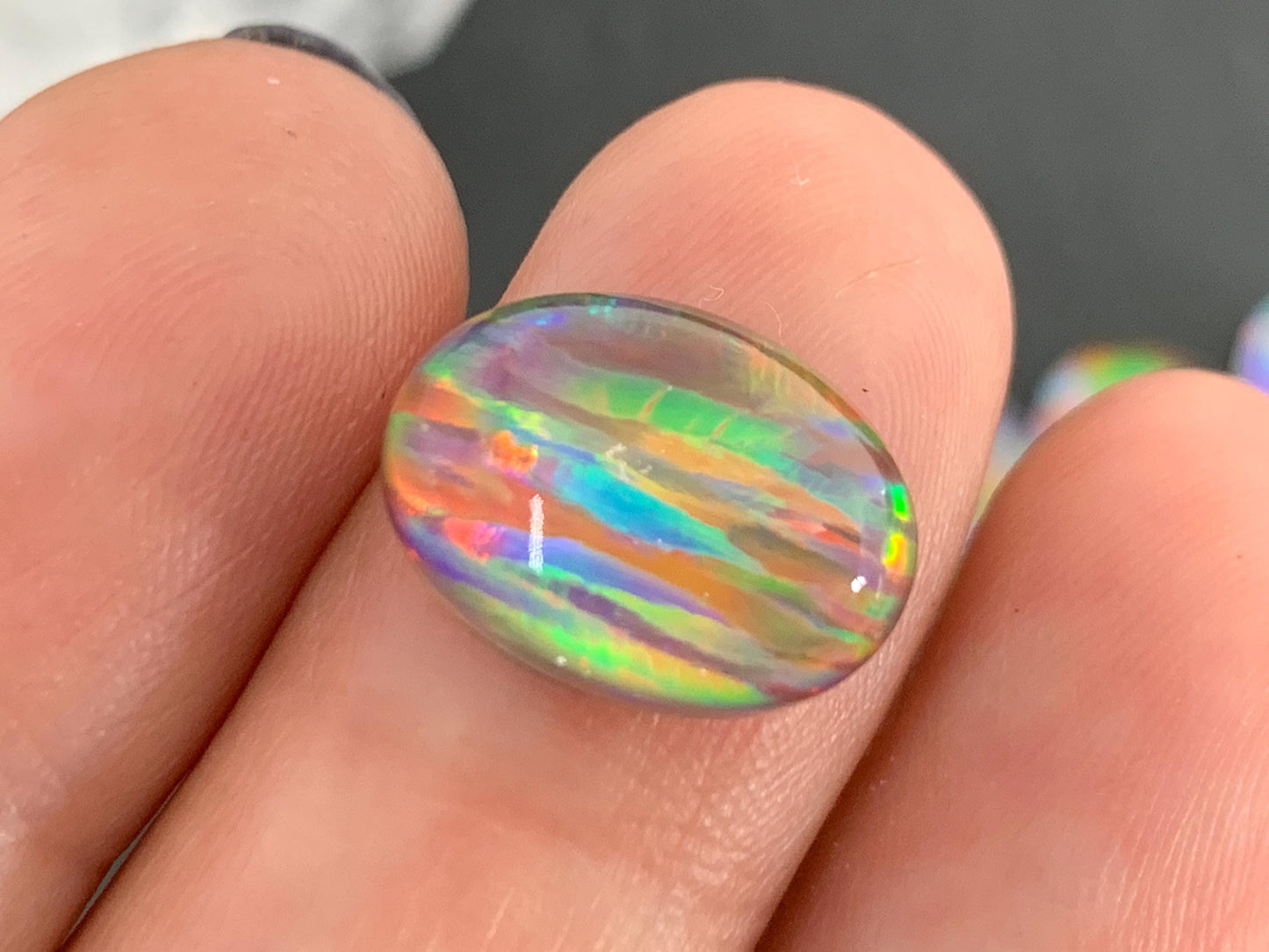 Aurora Opal Oval 10x14mm Cabochons, Colorful cabochons
