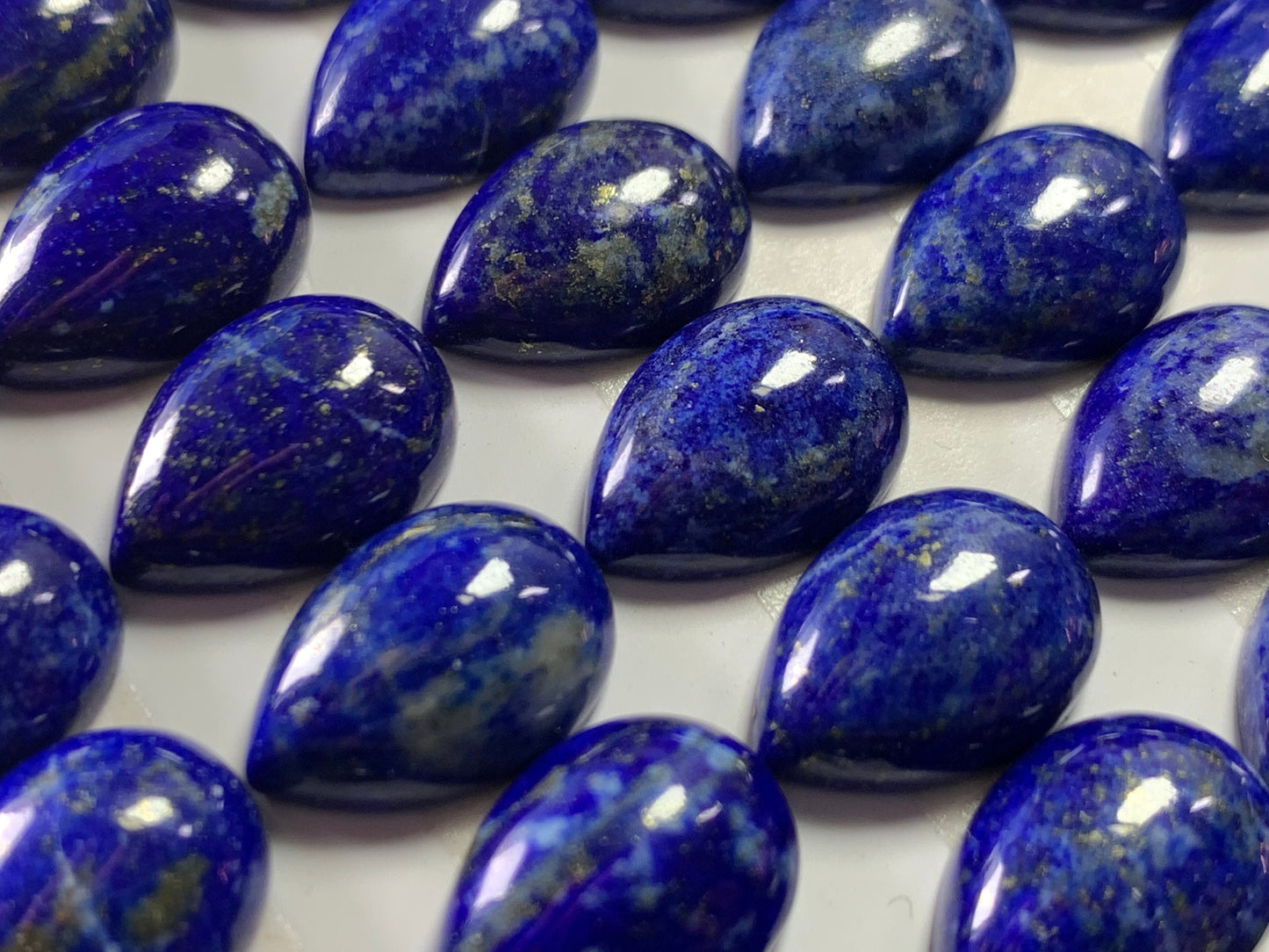 Lapis Lazuli pear 10x14mm Cabochon - Calibrated cabochons