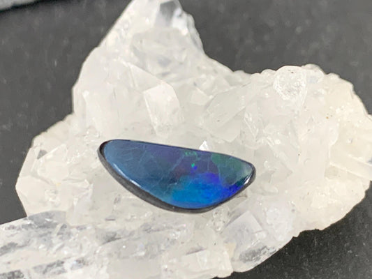 Australian Opal doublet 5x13x3.5mm cabochon