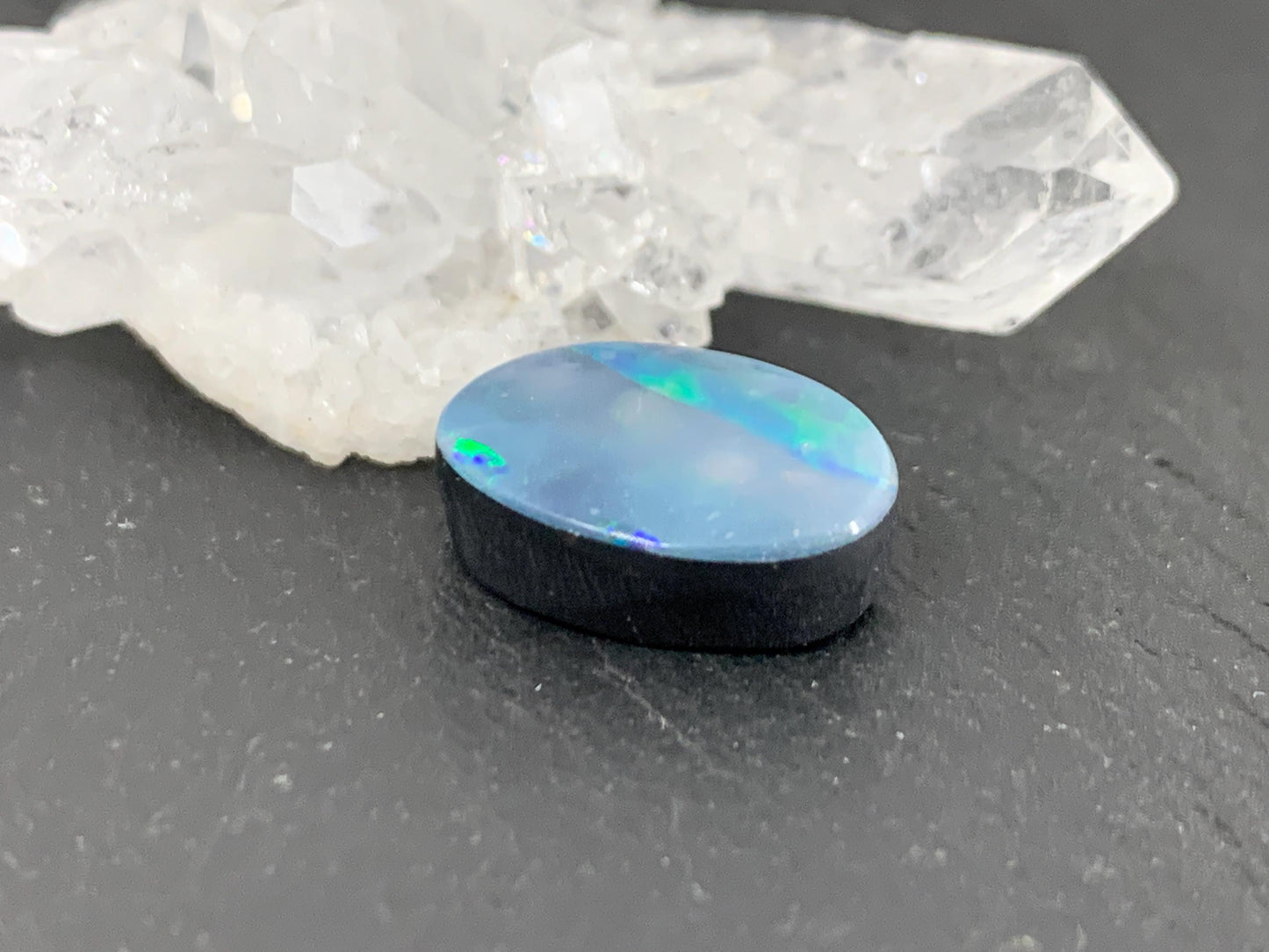 Australian Opal Doublet 10x14x5mm Cabochon