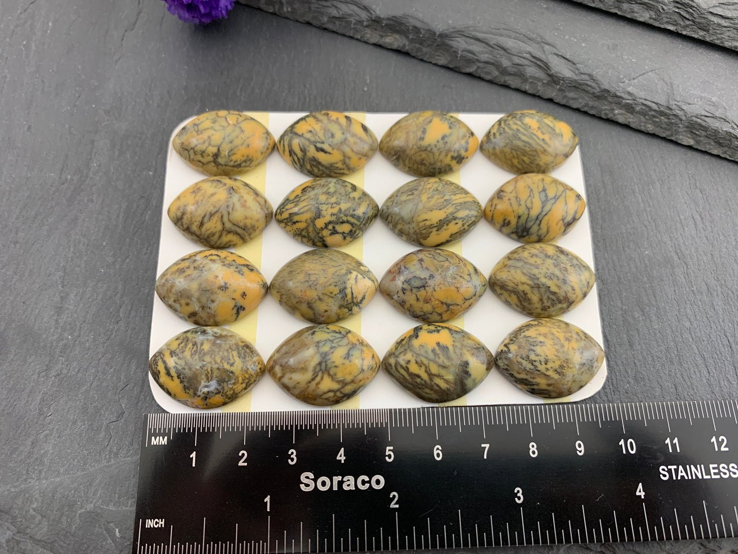 Opalite marquise 18x25mm cabochon - Calibrated cabochons