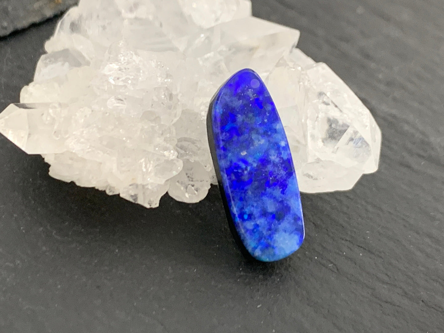 Australian Opal doublet 7x18x3.5mm cabochon