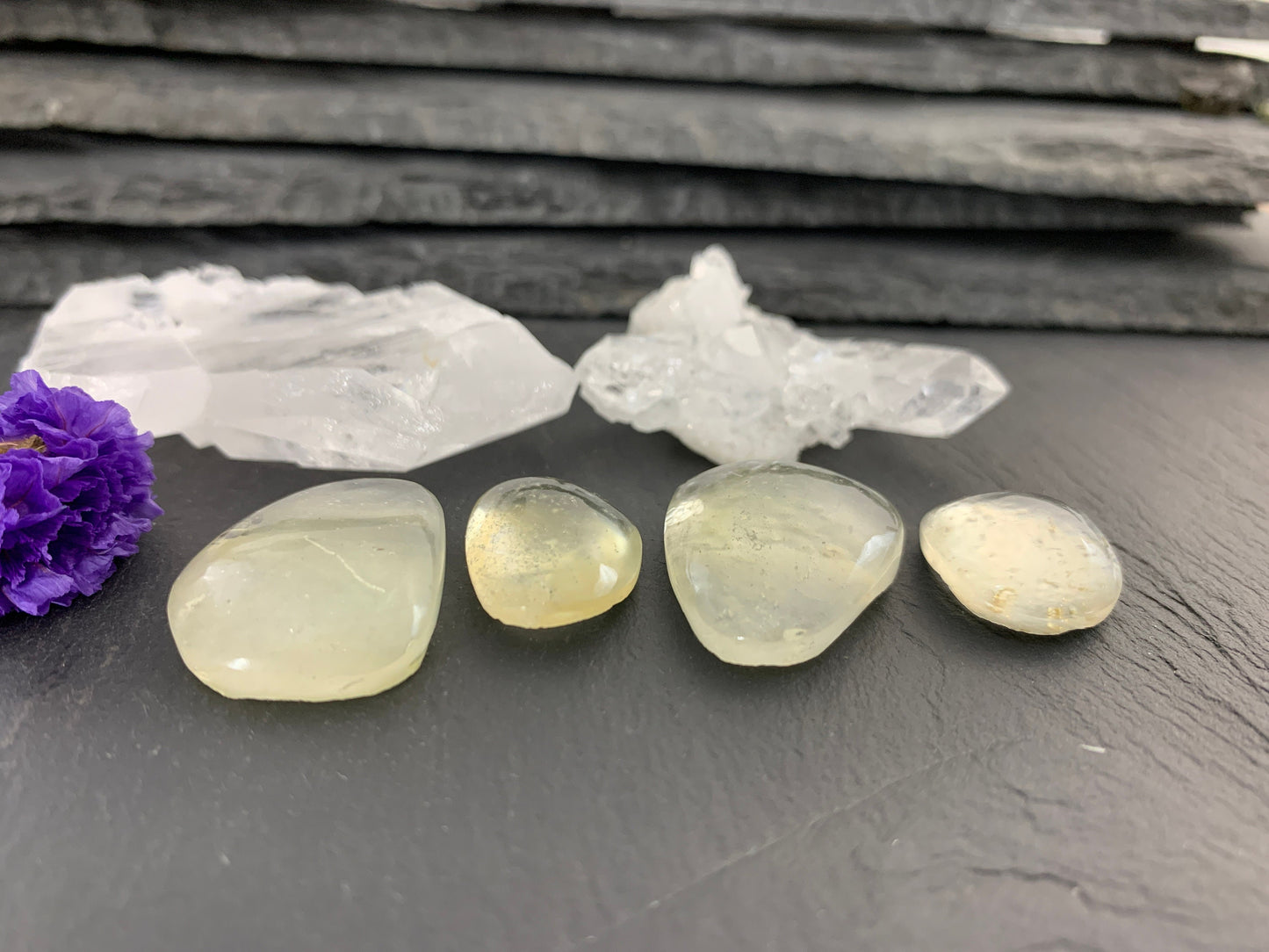 Libyan Desert Glass 19-27mm long cabochon