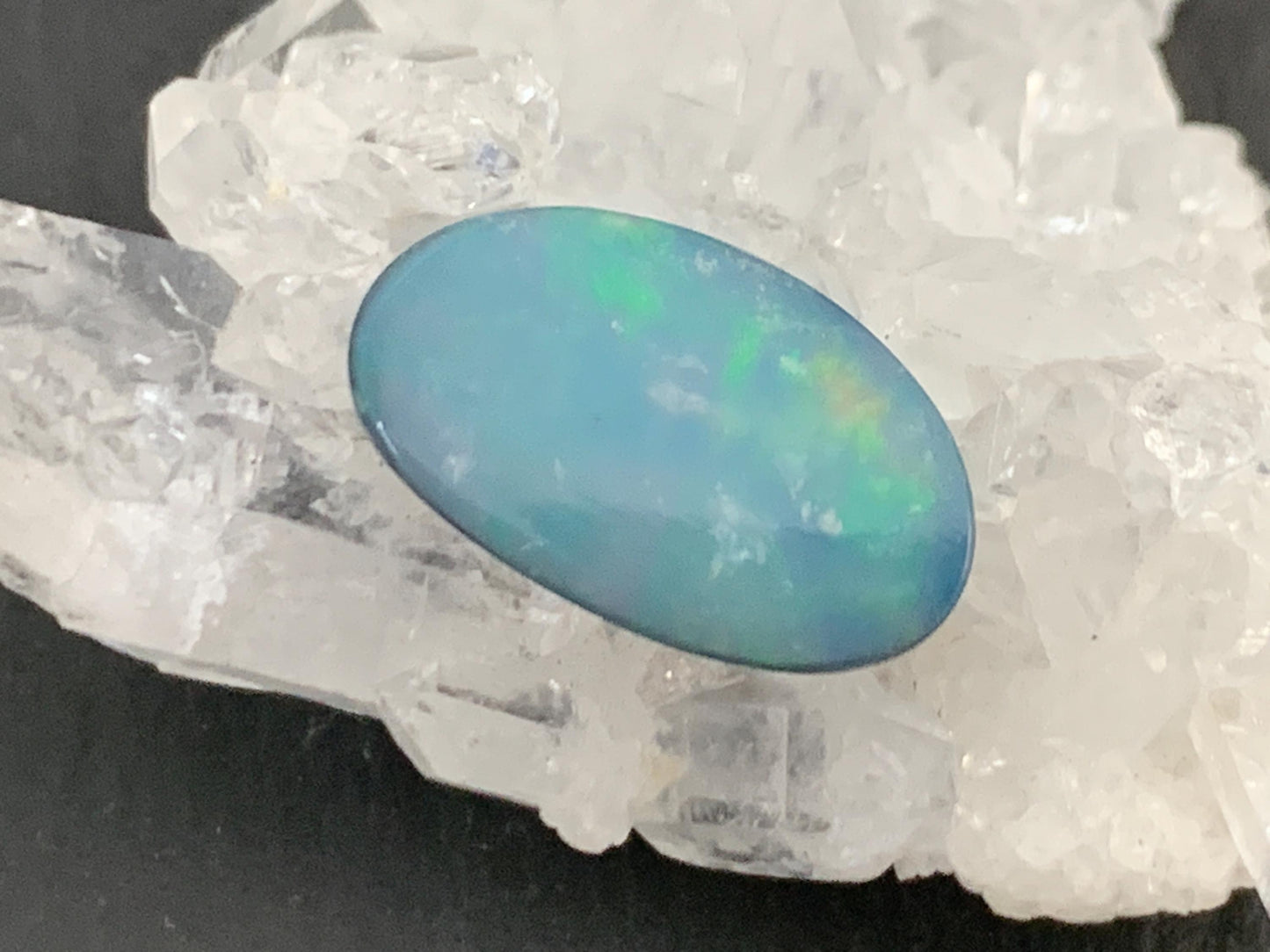 Australian Opal doublet 8x14x4mm cabochon