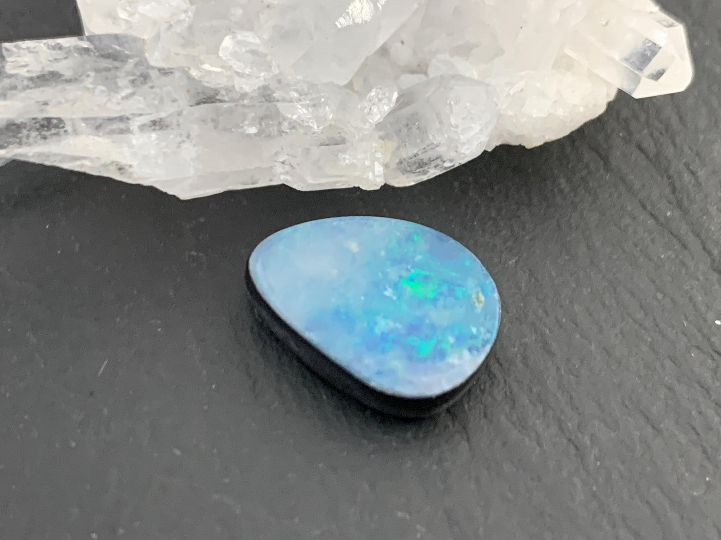Australian Opal doublet 10x13x4mm cabochon