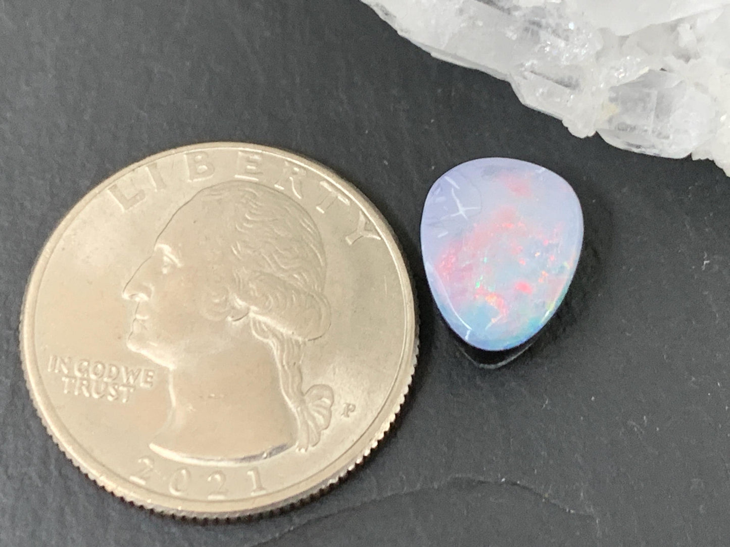 Australian Opal Doublet Cabochon 10x13x5mm Free Form Natural Gemstone