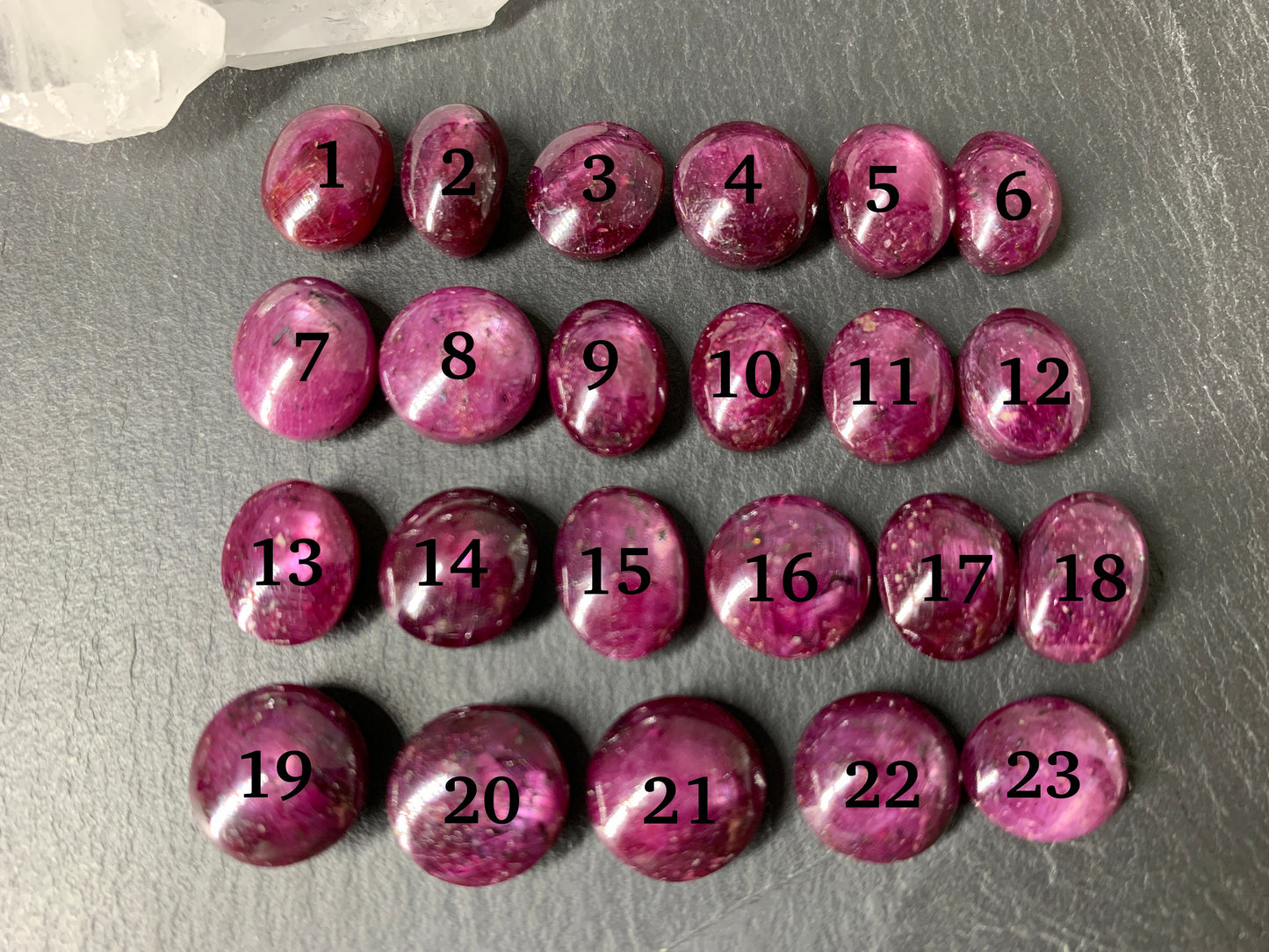 Ruby 11mm long cabochon
