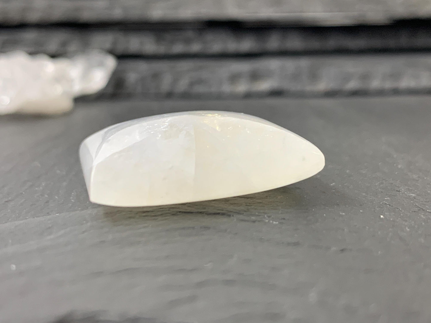 Rainbow Moonstone rectangle 26x24x10mm cabochon