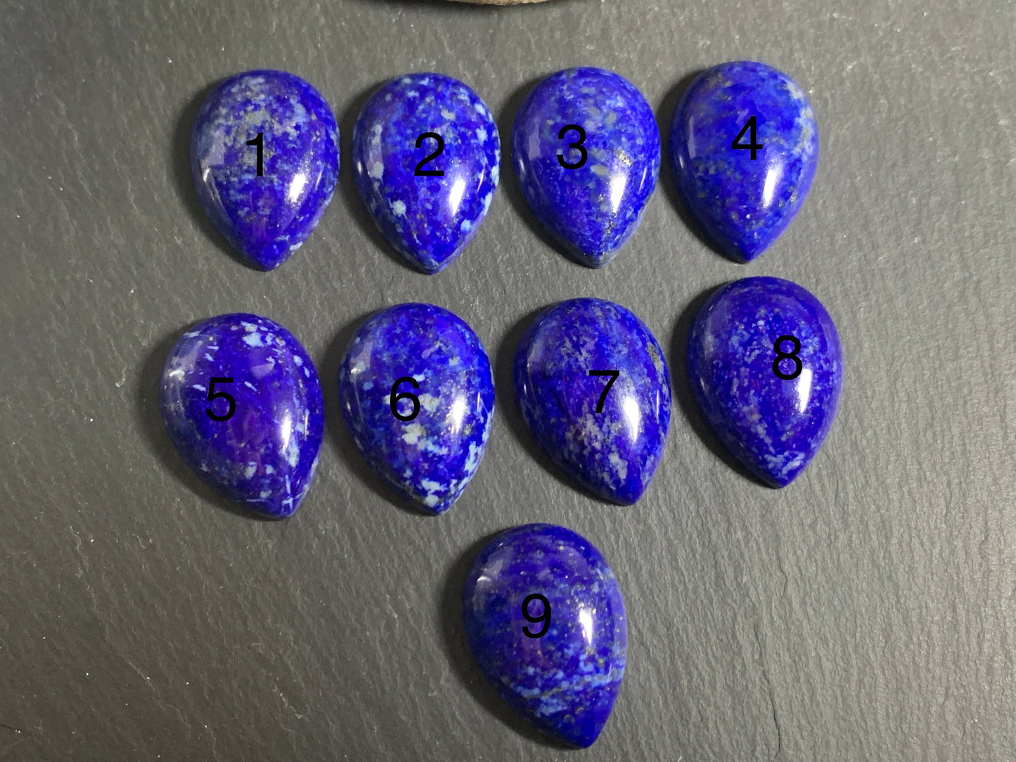 Lapis Lazuli pear 18x25mm cabochon - Calibrated cabochons