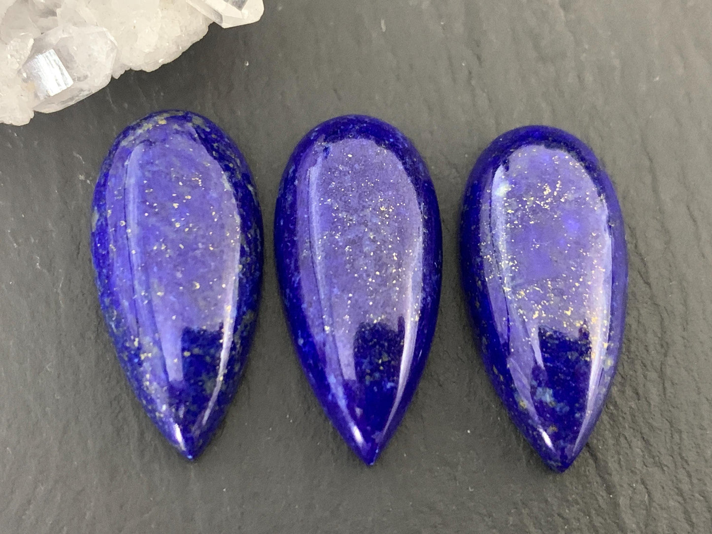 Lapis Lazuli pear 12x25mm cabochon - Calibrated cabochons