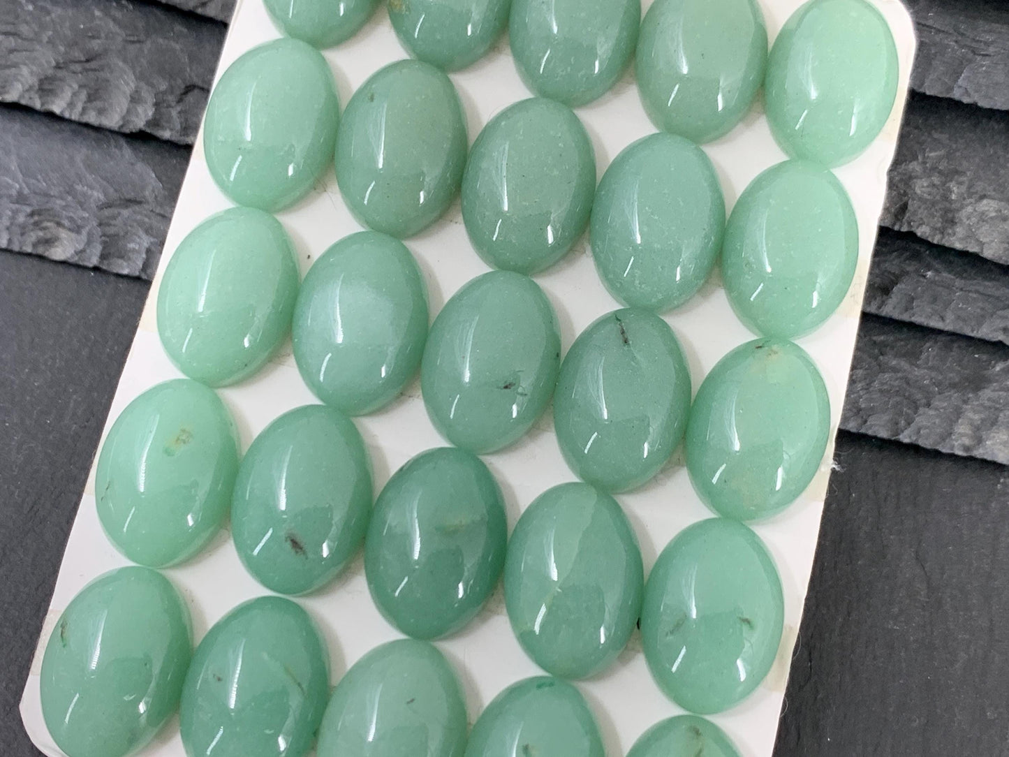 Green Aventurine Cabochon Oval 13x18mm – Natural Calibrated Gemstone For Jewelry