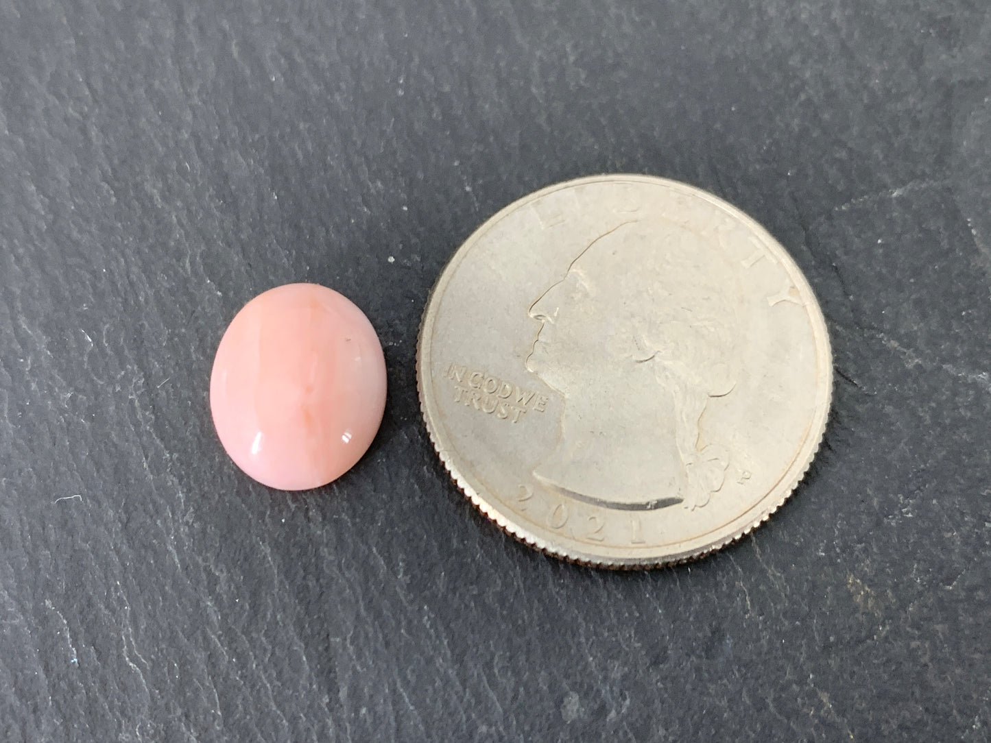 Pink Opal oval 10x12mm cabochon - Calibrated cabochons
