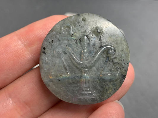 Libra Purple Labradorite Zodiac Signs - Zodiac Constellations Carving