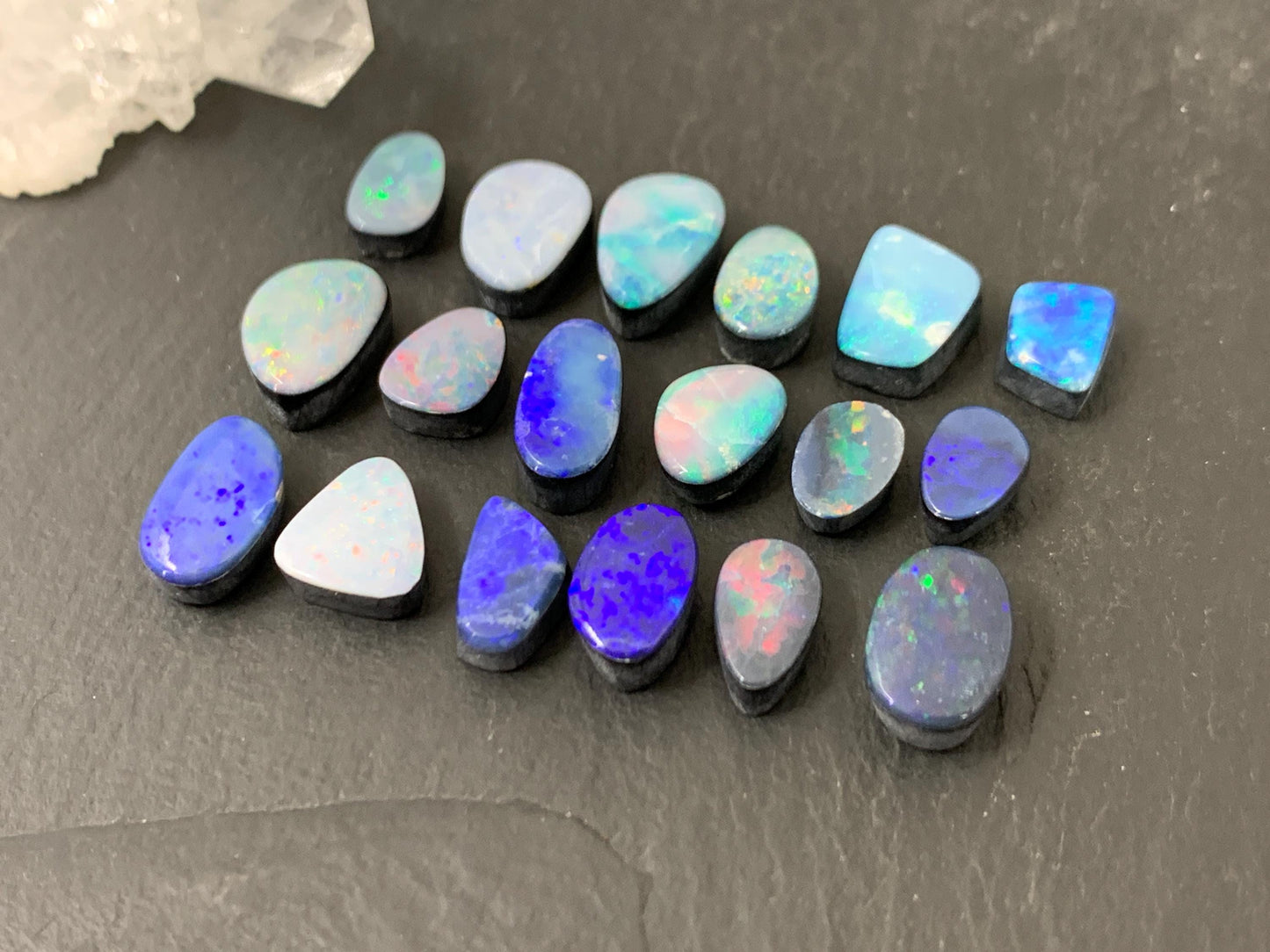 Australian Opal Doublet Free Form Cabochon 8-12mm – Natural Colorful Gemstone