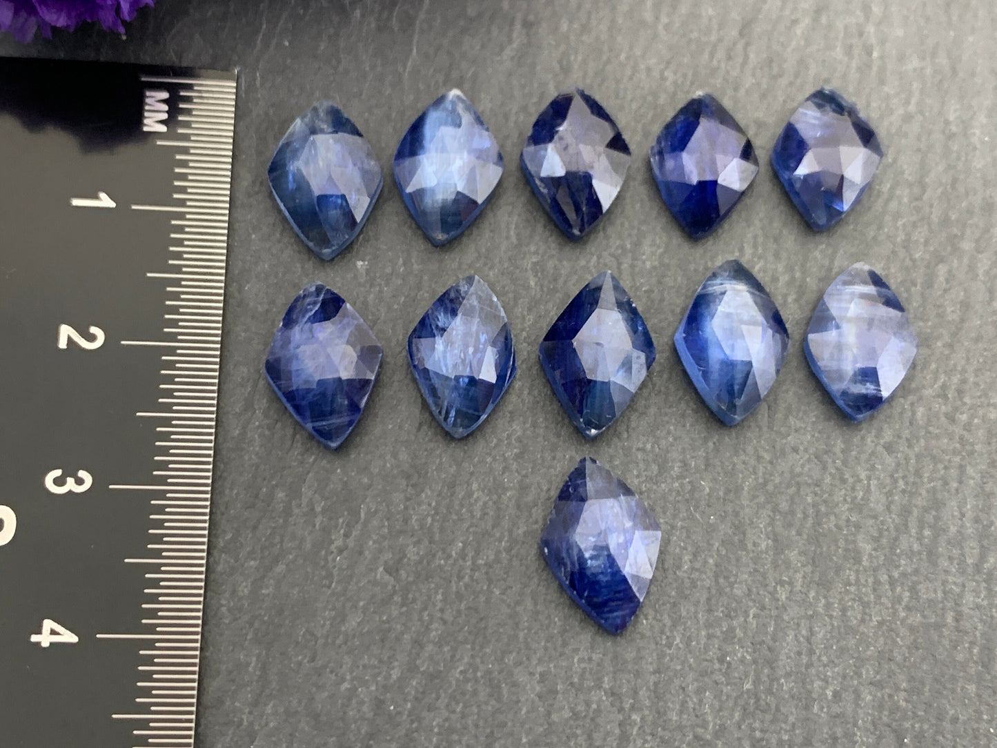 Faceted Kyanite 8x12mm Cabochon | Natural Kyanite