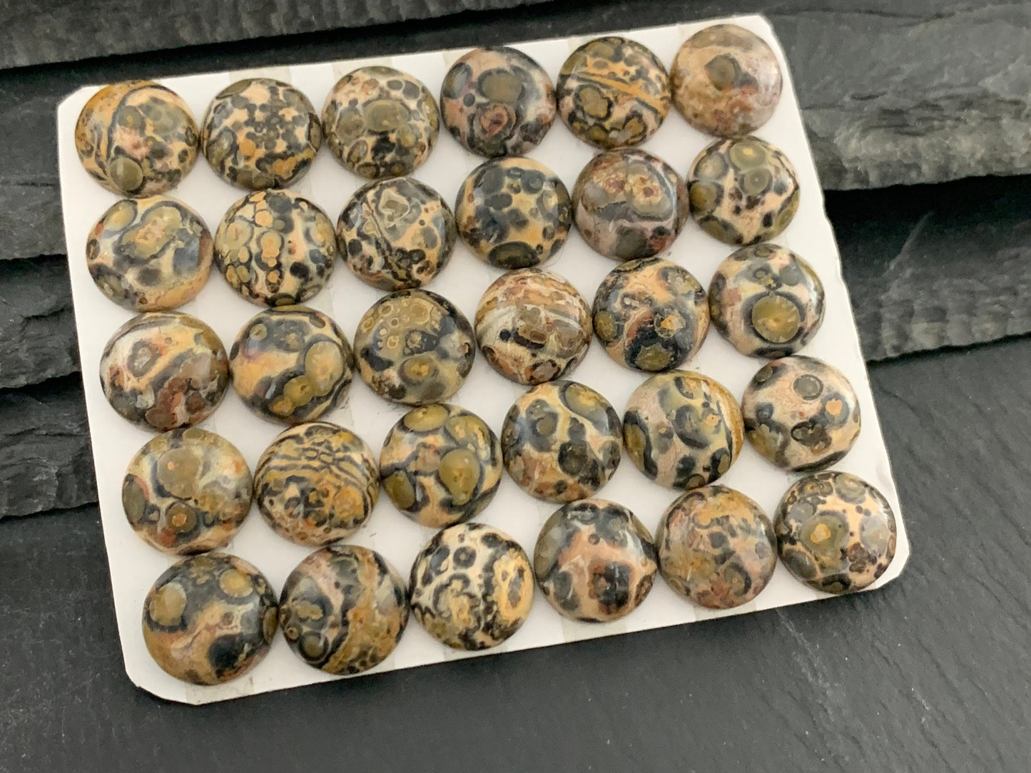Leopard Jasper 12mm cabochon