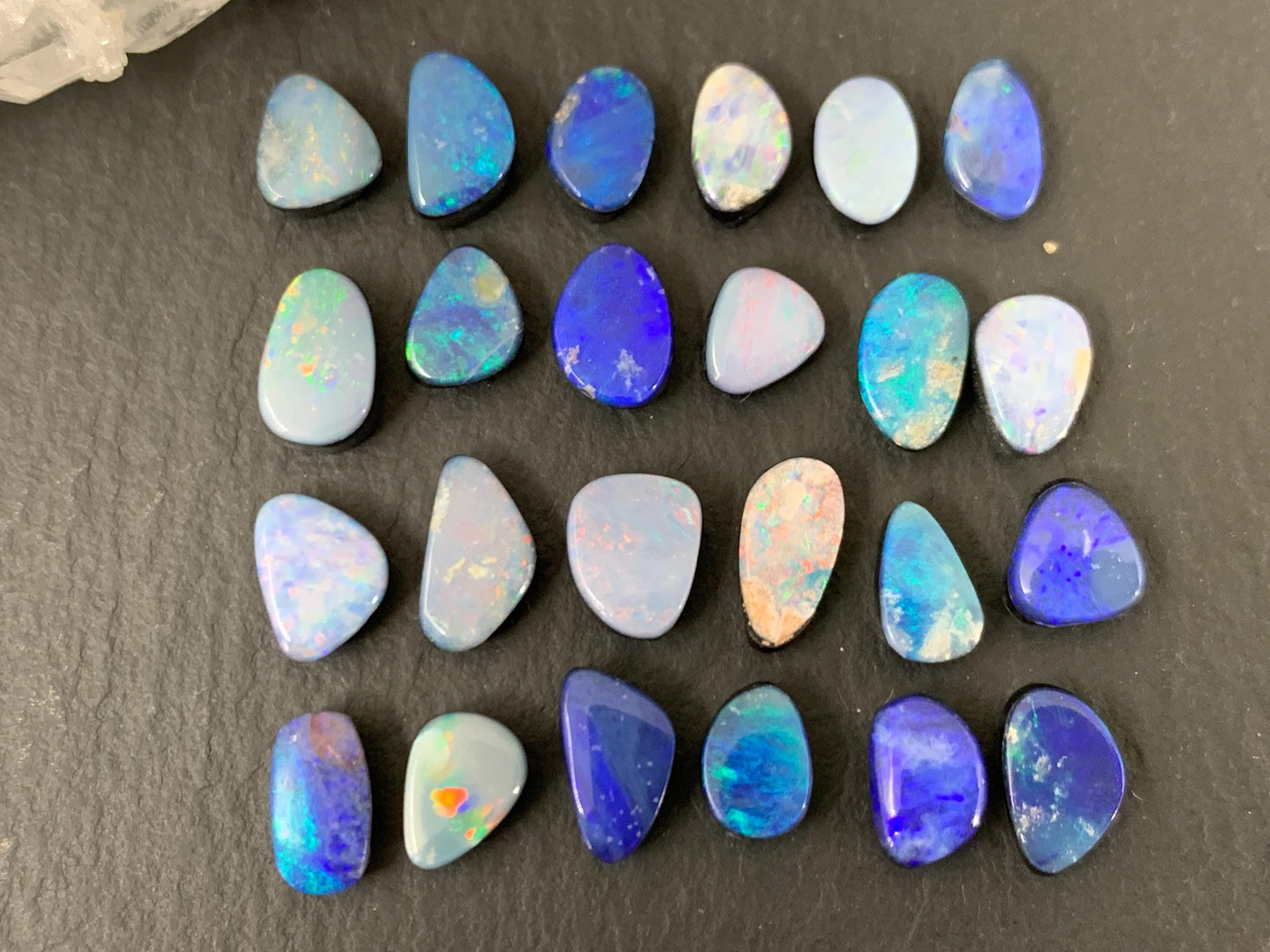 Australian Opal Doublet 6-8mm long cabochon
