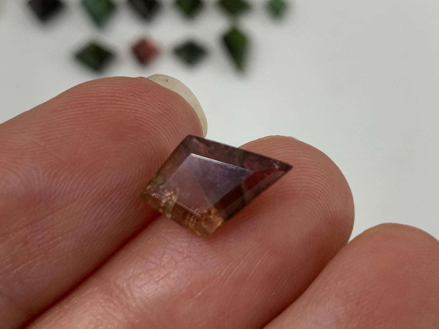 Natural Tourmaline step cut 9-14mm long cabochon