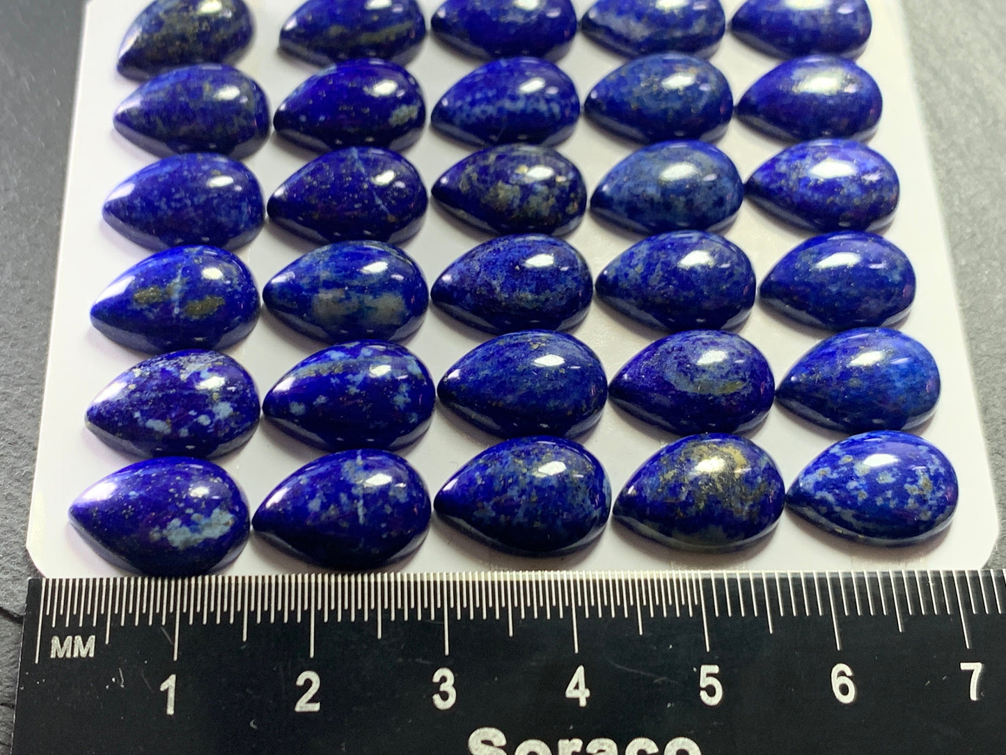 Lapis Lazuli pear 10x14mm Cabochon - Calibrated cabochons