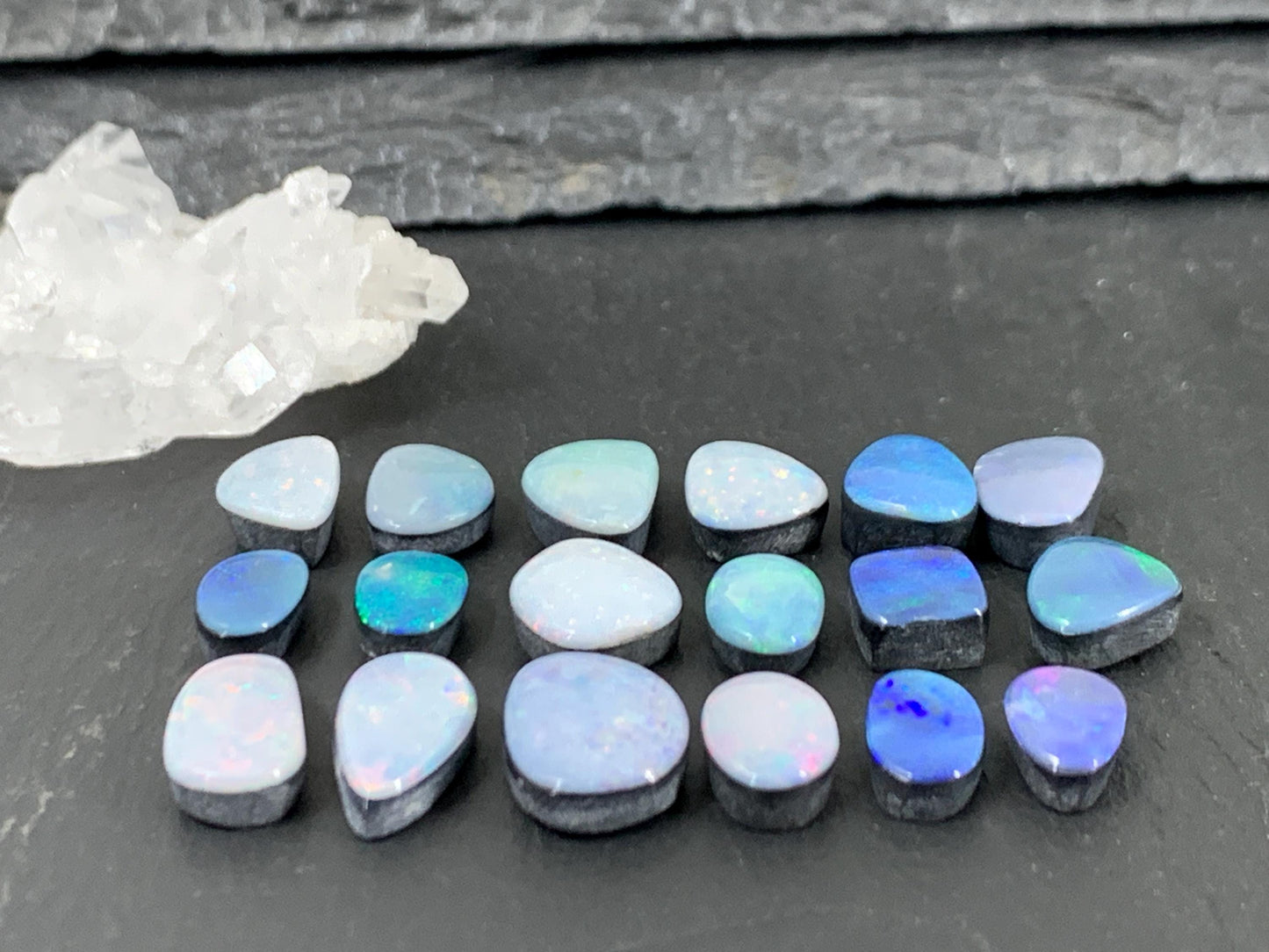 Australian Opal Doublet Free Form Cabochon 7-12mm – Colorful Gemstone Piece
