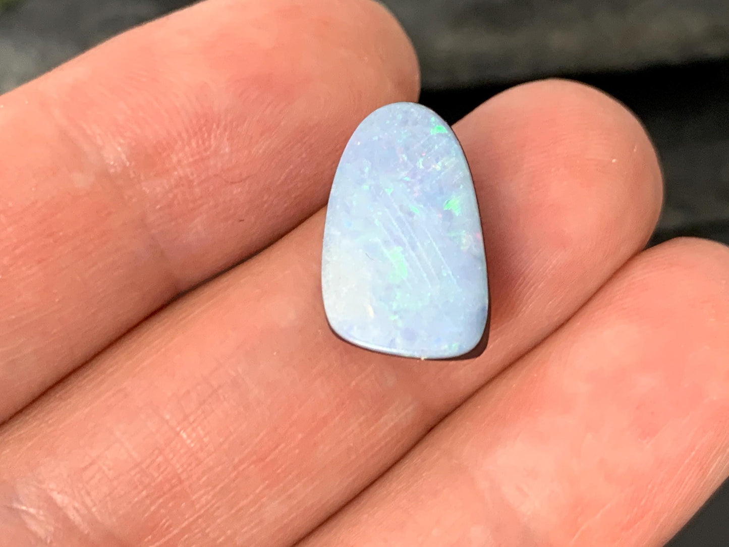 Australian Opal doublet 10x15x3mm cabochon