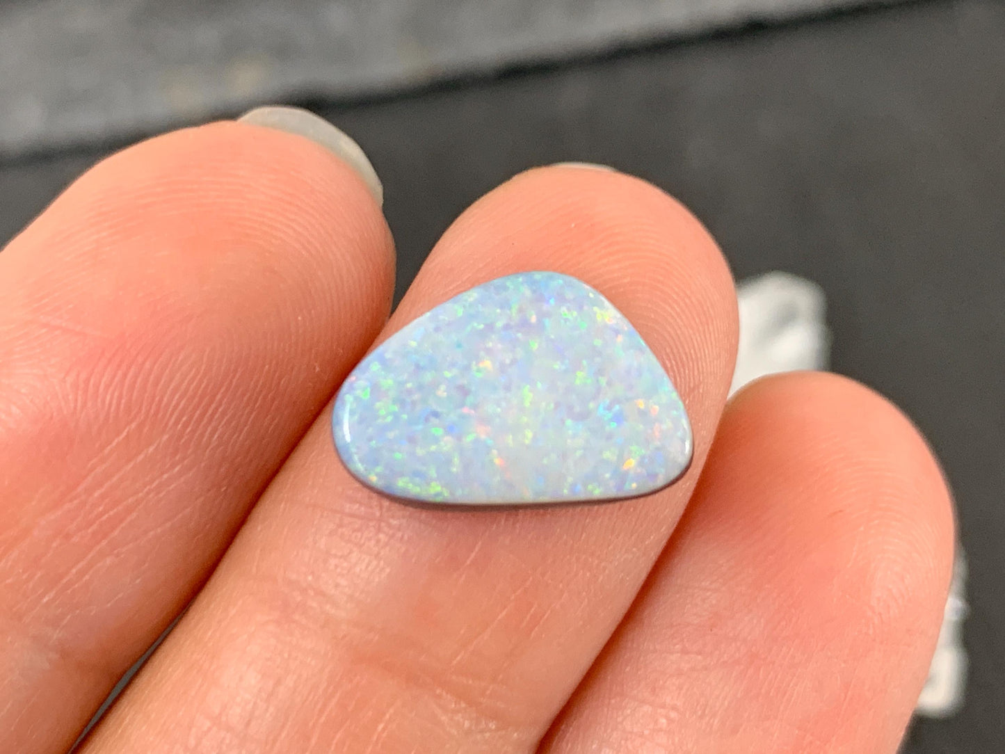 Australian Opal Doublet 9x14x4mm Free Form Cabochon - Natural Gemstone