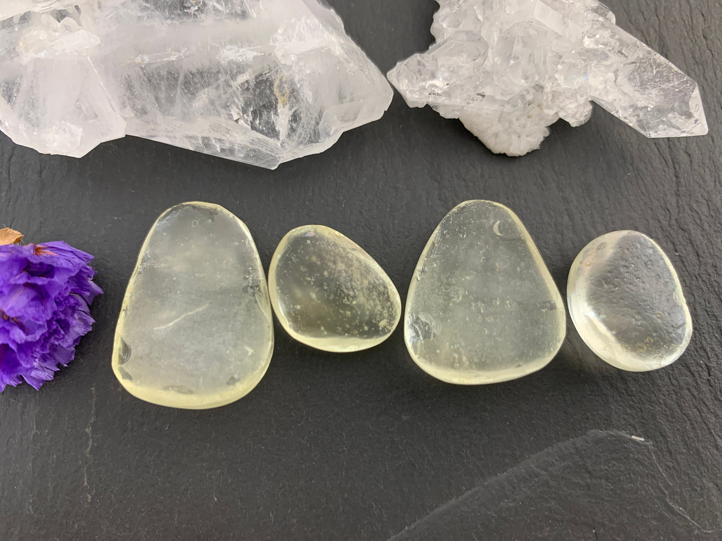 Libyan Desert Glass 19-27mm long cabochon