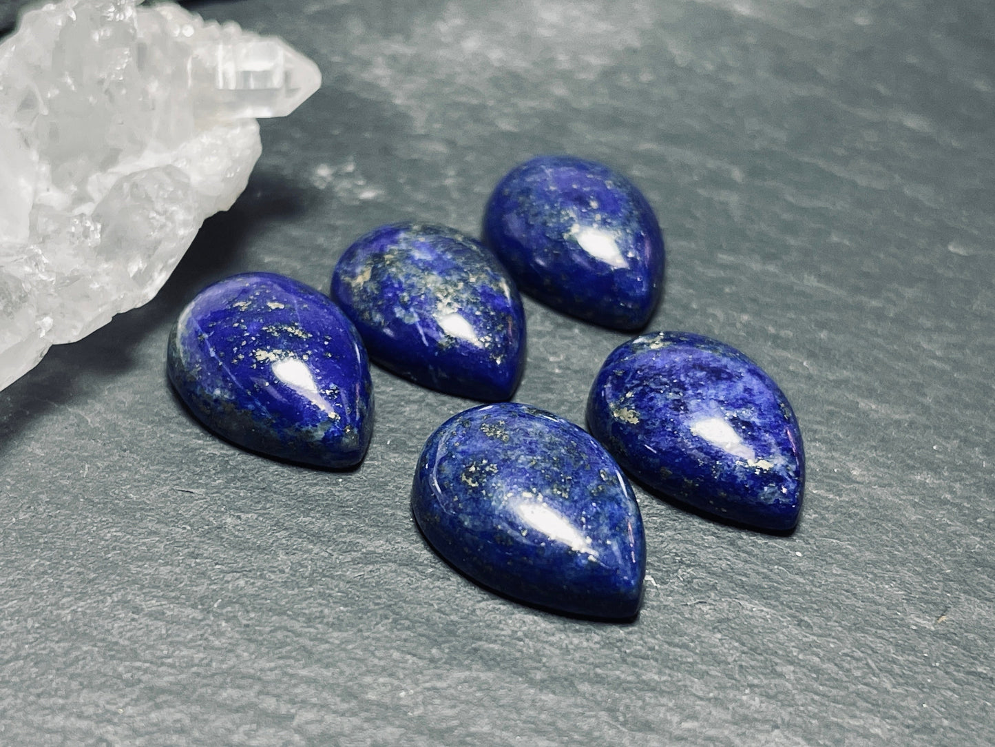 Lapis Lazuli pear 10x14mm cabochon - Calibrated cabochons