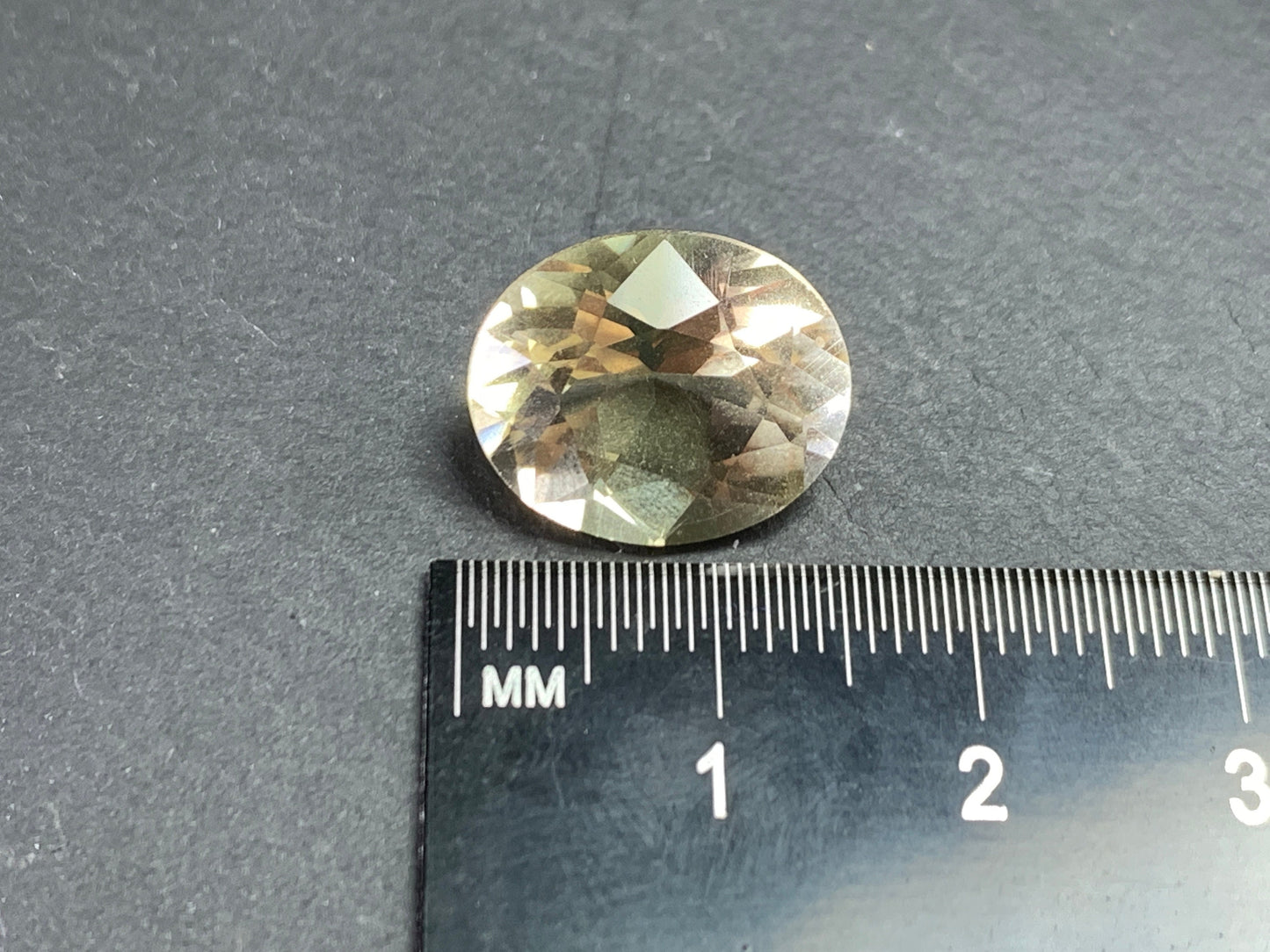 Faceted Citrine Oval 15x13mm